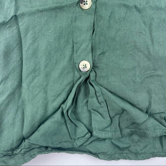 Womens Button Down Tunic Hunter Green Small - Picture 10 of 10